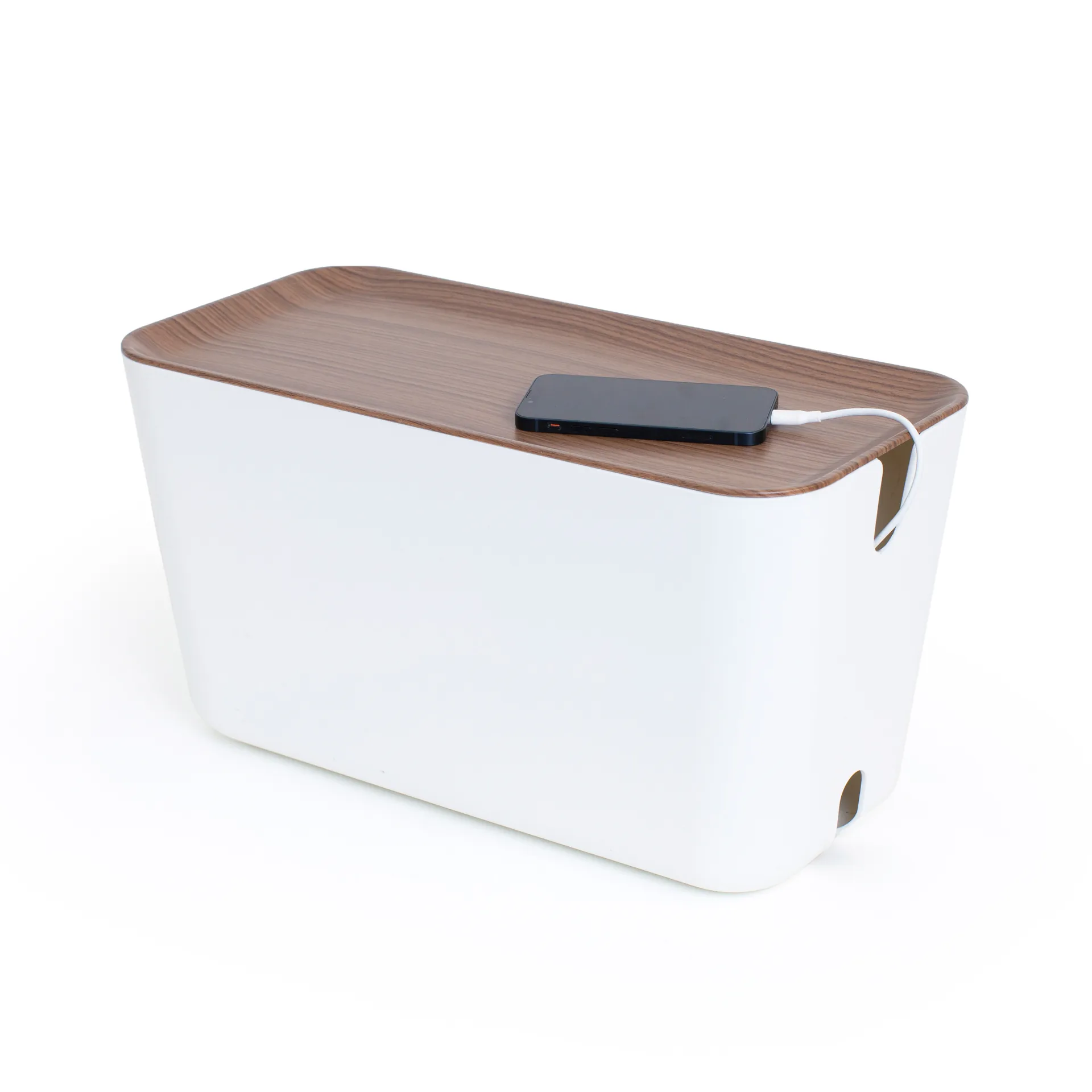 Organizator kabli XXL, Ciemne drewno Bosign