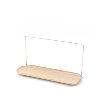 Organizer do zlewu z uchwytem na ściereczkę LEAF  - Drewno wierzby-stal nierdzewna - Bosign