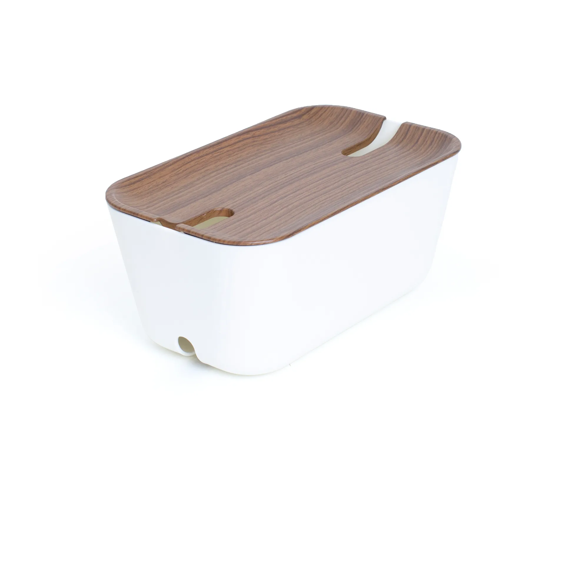 Organizer na kable Hideaway M, Ciemne drewno Bosign