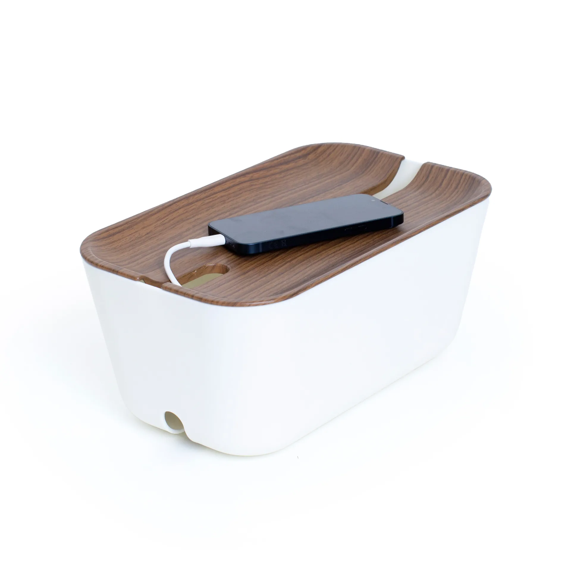 Organizer na kable Hideaway M, Ciemne drewno Bosign