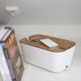 Organizer na kable Hideaway M, imitacja drewna Bosign