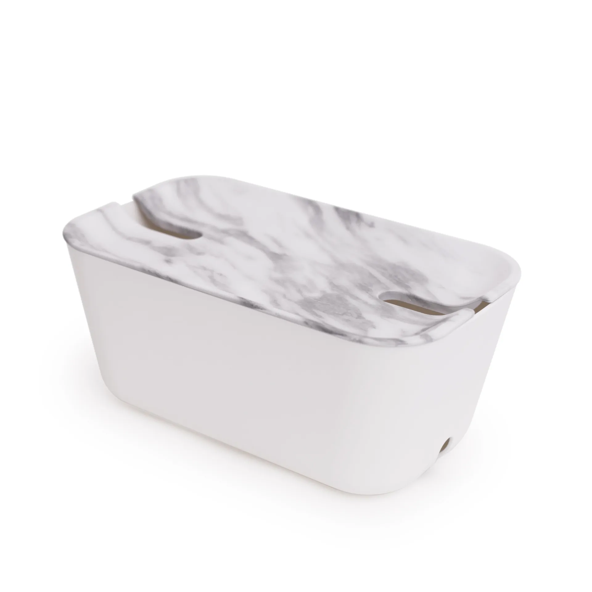 Organizer na kable Hideaway M, marmurowy wzór Bosign