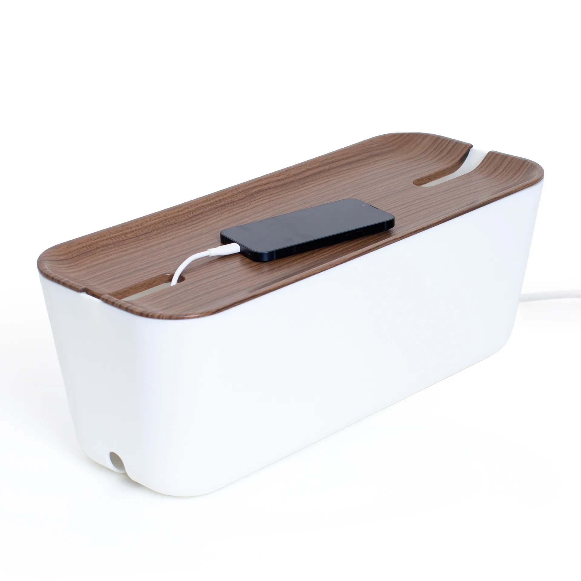 Organizer na kable Hideaway XL, Ciemne drewno Bosign