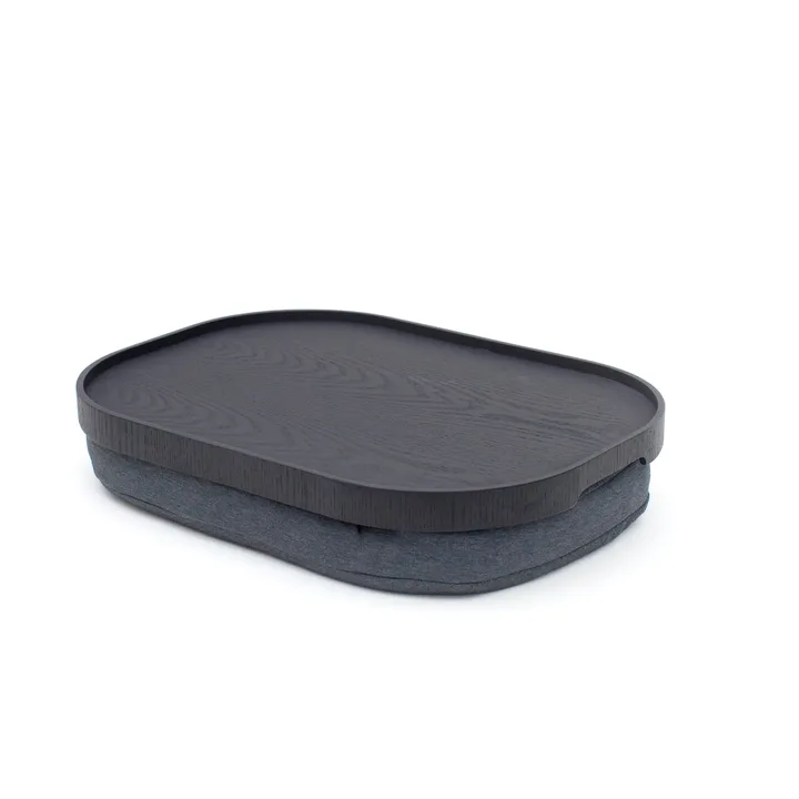 Podkładka na kolana CurveLine™ anti-slip 47x34 cm - Czarny wiklina-szary - Bosign