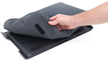 Podkładka na kolana Laptray anti-slip 43×23 cm - Czarny wiklina-szary - Bosign