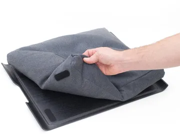 Podkładka na kolana Laptray anti-slip 46×38 cm - Czarny wiklina-szary - Bosign