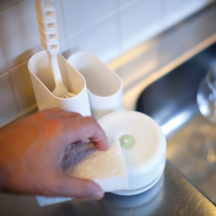 Pompa do detergentów z zasobnikiem duża, Biały Bosign