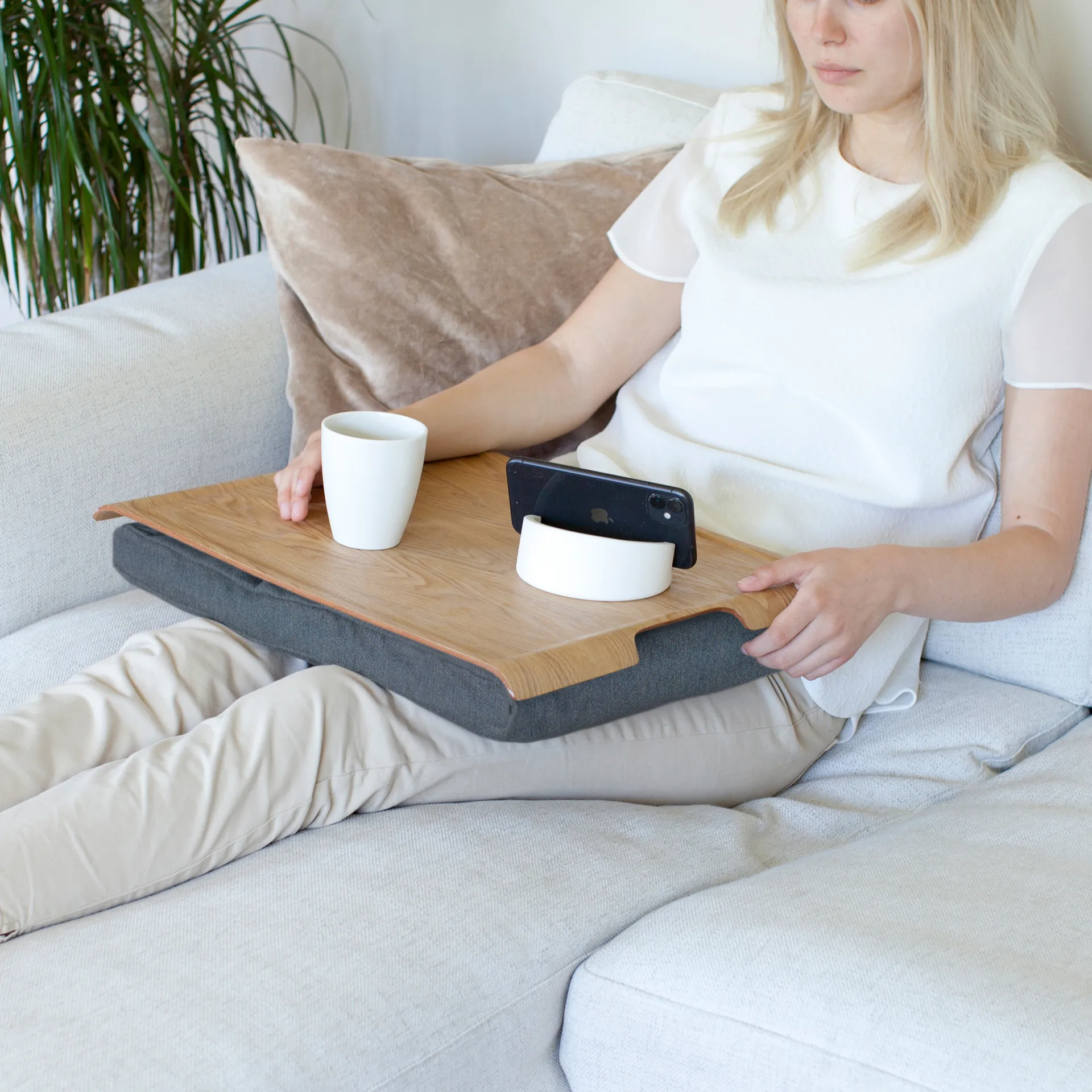 Taca na kolana Bosign, Wierzbowo-sól i pieprz szary Bosign