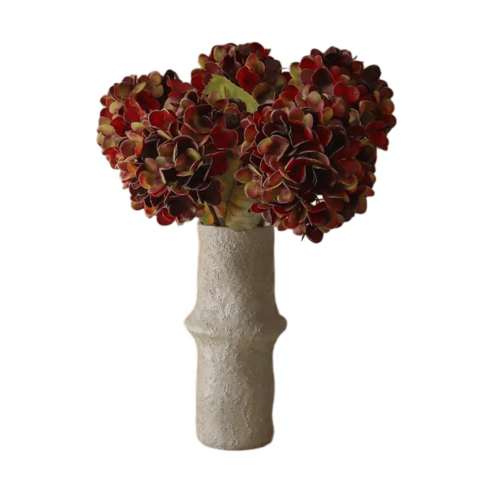 Bukiet sztucznych hortensji - Deep burgundy, 60 cm, 6 szt. - Botané