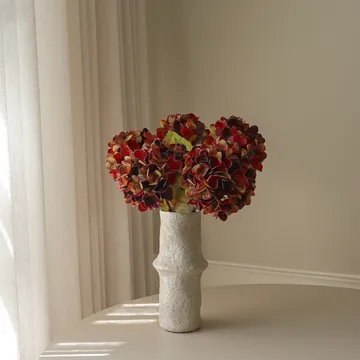 Bukiet sztucznych hortensji - Deep burgundy, 60 cm, 6 szt. - Botané