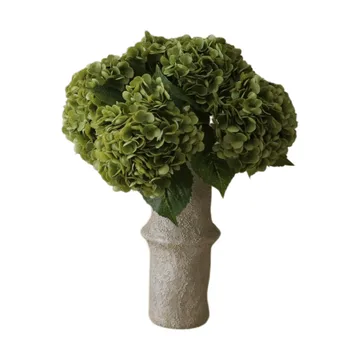 Bukiet sztucznych hortensji - Moss green, 51 cm, 6 szt. - Botané