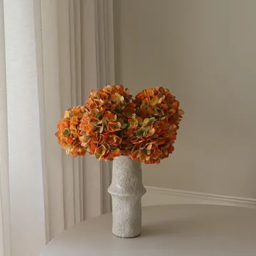Bukiet sztucznych hortensji - Orange, 60 cm, 6 szt. - Botané