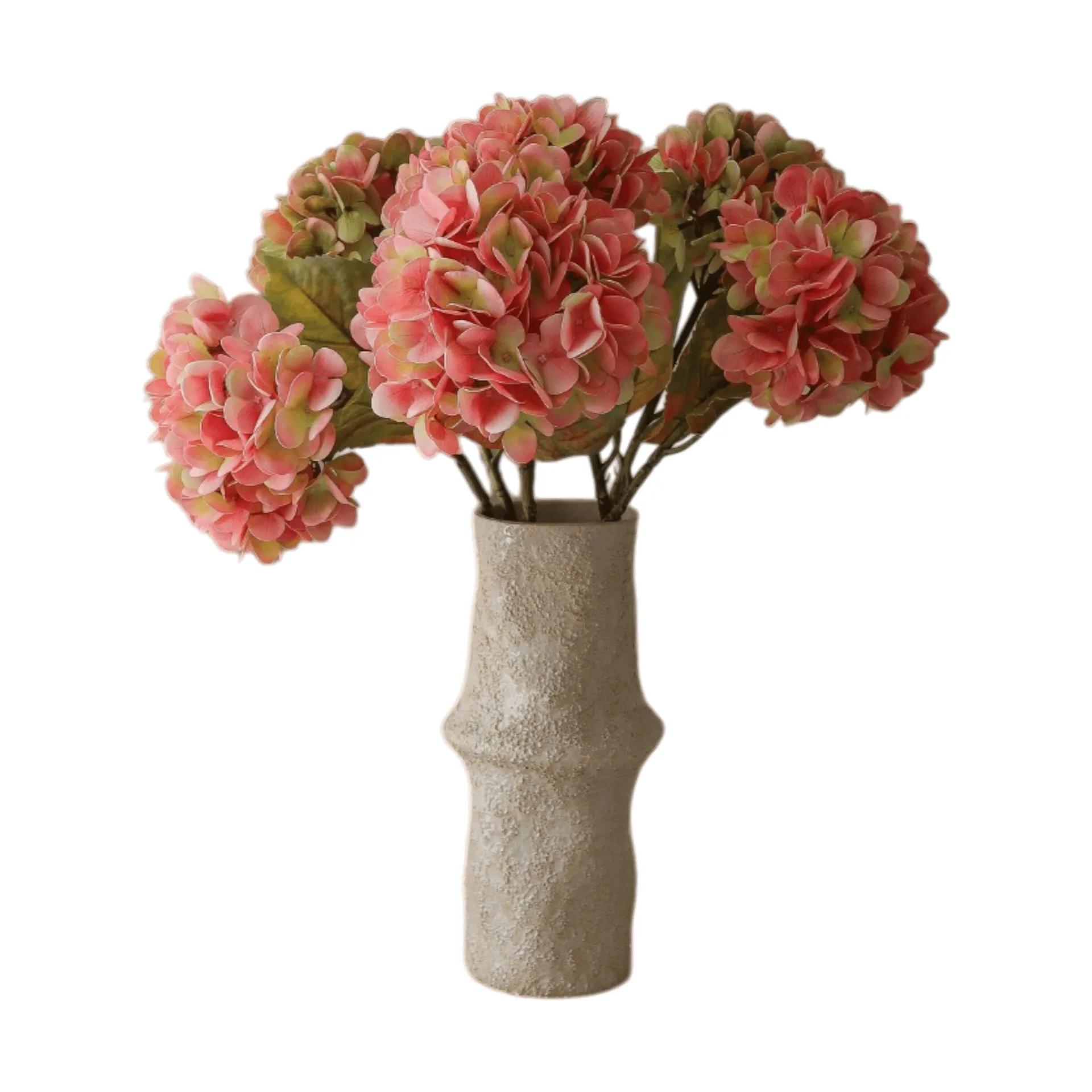 Bukiet sztucznych hortensji, Soft pink, 60 cm, 5 szt. Botané
