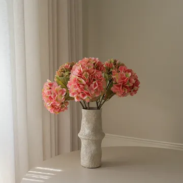 Bukiet sztucznych hortensji - Soft pink, 60 cm, 5 szt. - Botané