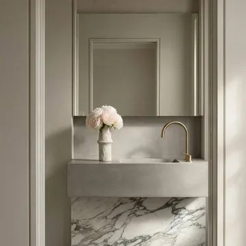 Bukiet sztucznych piwonii - Mini, cream, 10 szt. - Botané