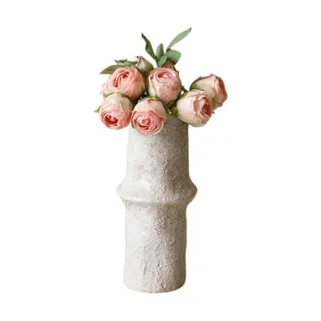 Bukiet sztucznych róż - Mini, jasnoróżowy, 10 szt. - Botané