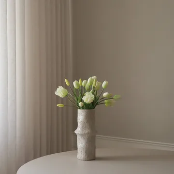 Bukiet sztucznych tulipanów mix - Biały, 20 szt. - Botané