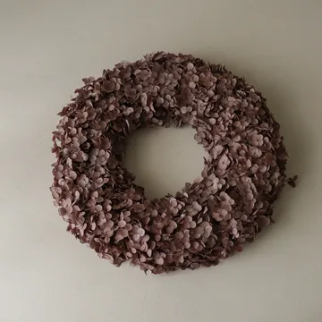 Hortensia Wreath wianek kwiatowy - Brown, 40 cm - Botané