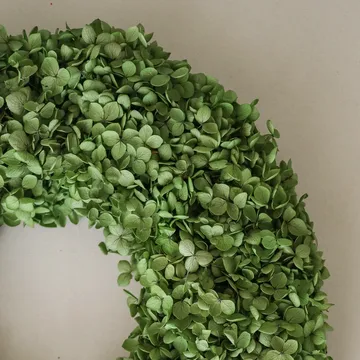 Hortensia Wreath wianek kwiatowy - Green, Ø40 cm - Botané