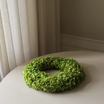 Hortensia Wreath wianek kwiatowy - Light green, Ø40 cm - Botané