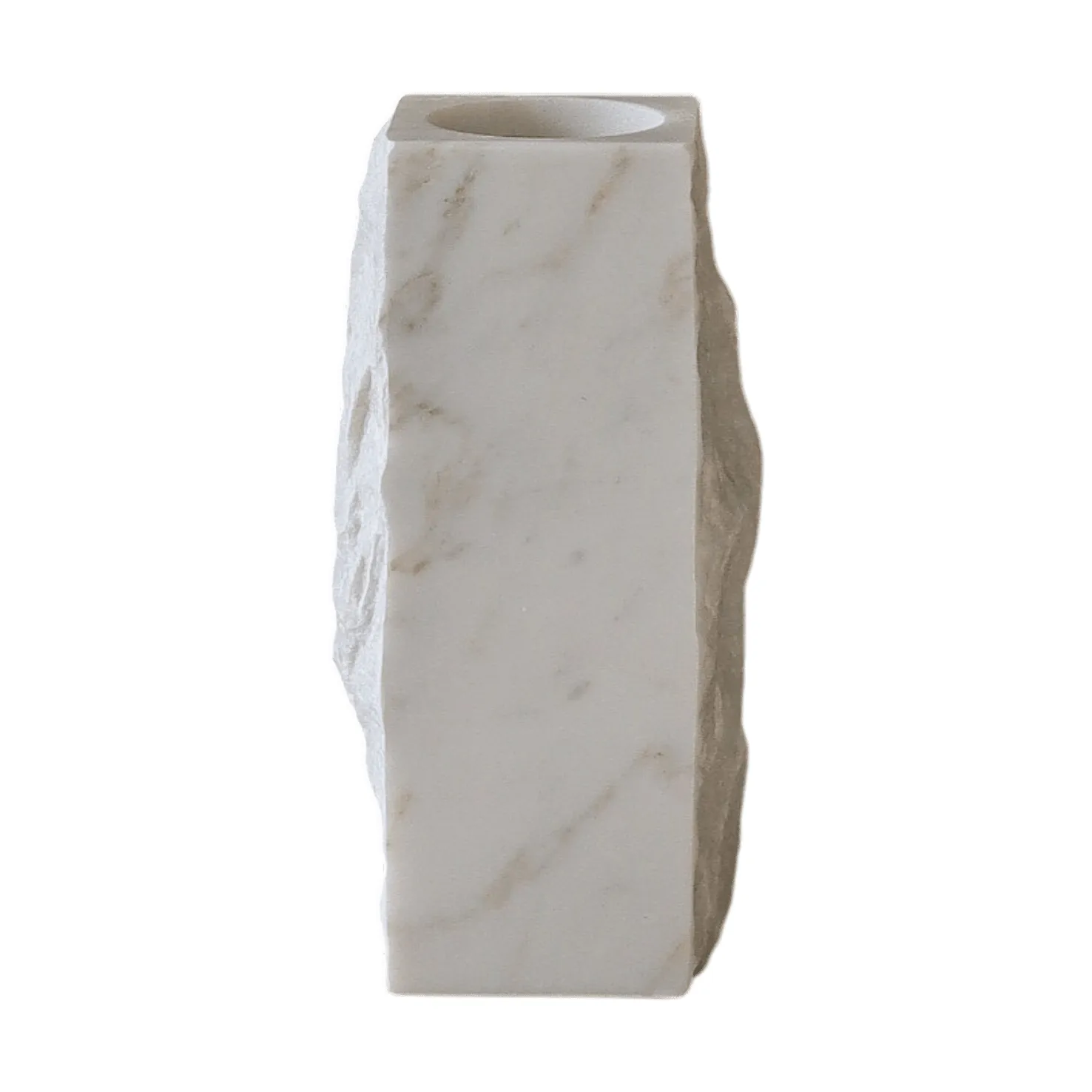 Marmurowy wazon Carrara Edge, Small, 25 cm Botané