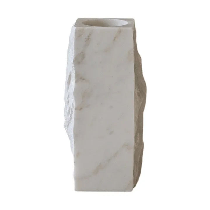 Marmurowy wazon Carrara Edge - Small, 25 cm - Botané