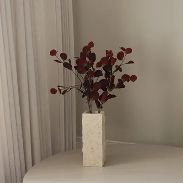 Sztuczna gałązka Eukaliptus - Burgundowy, 84 cm - Botané