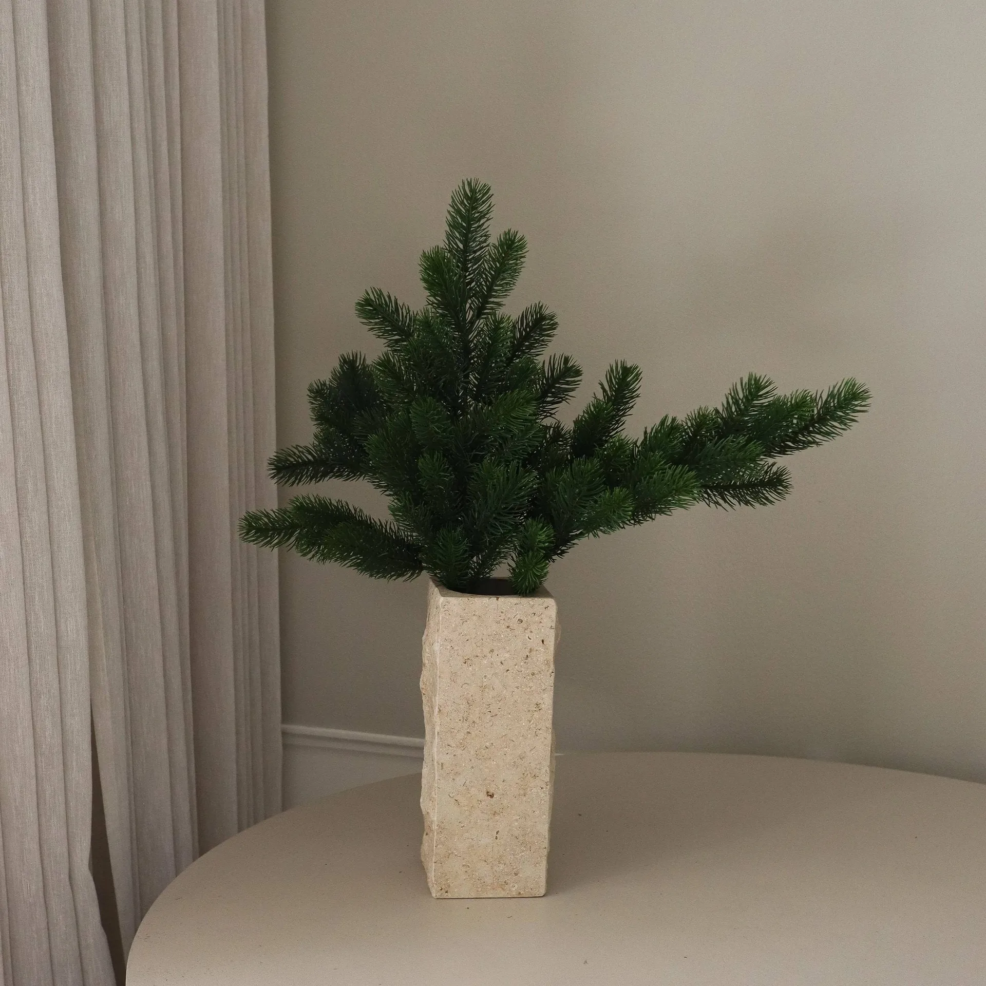 Sztuczna roślina Gałązka sosny, Zielony, 65 cm Botané