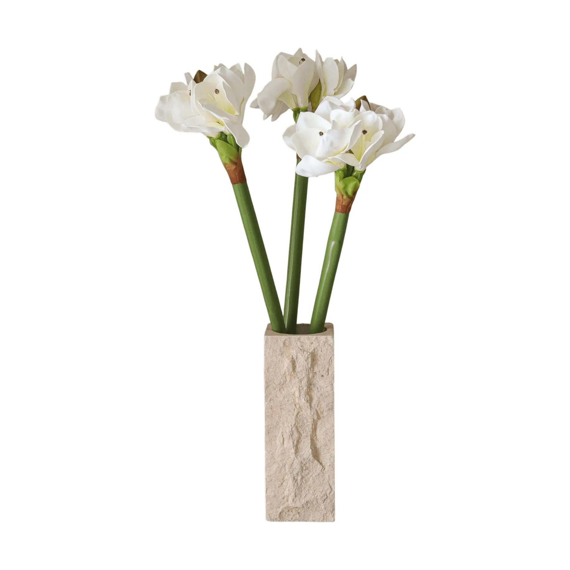 Sztuczny bukiet Amarylis, Biały, 73 cm Botané