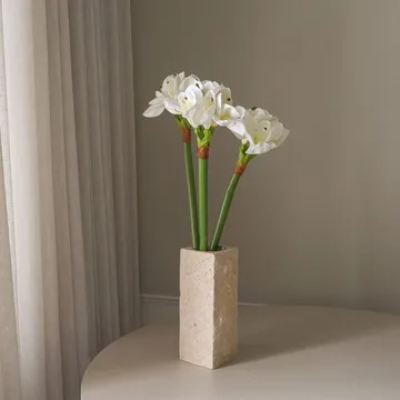 Sztuczny bukiet Amarylis - Biały, 73 cm - Botané