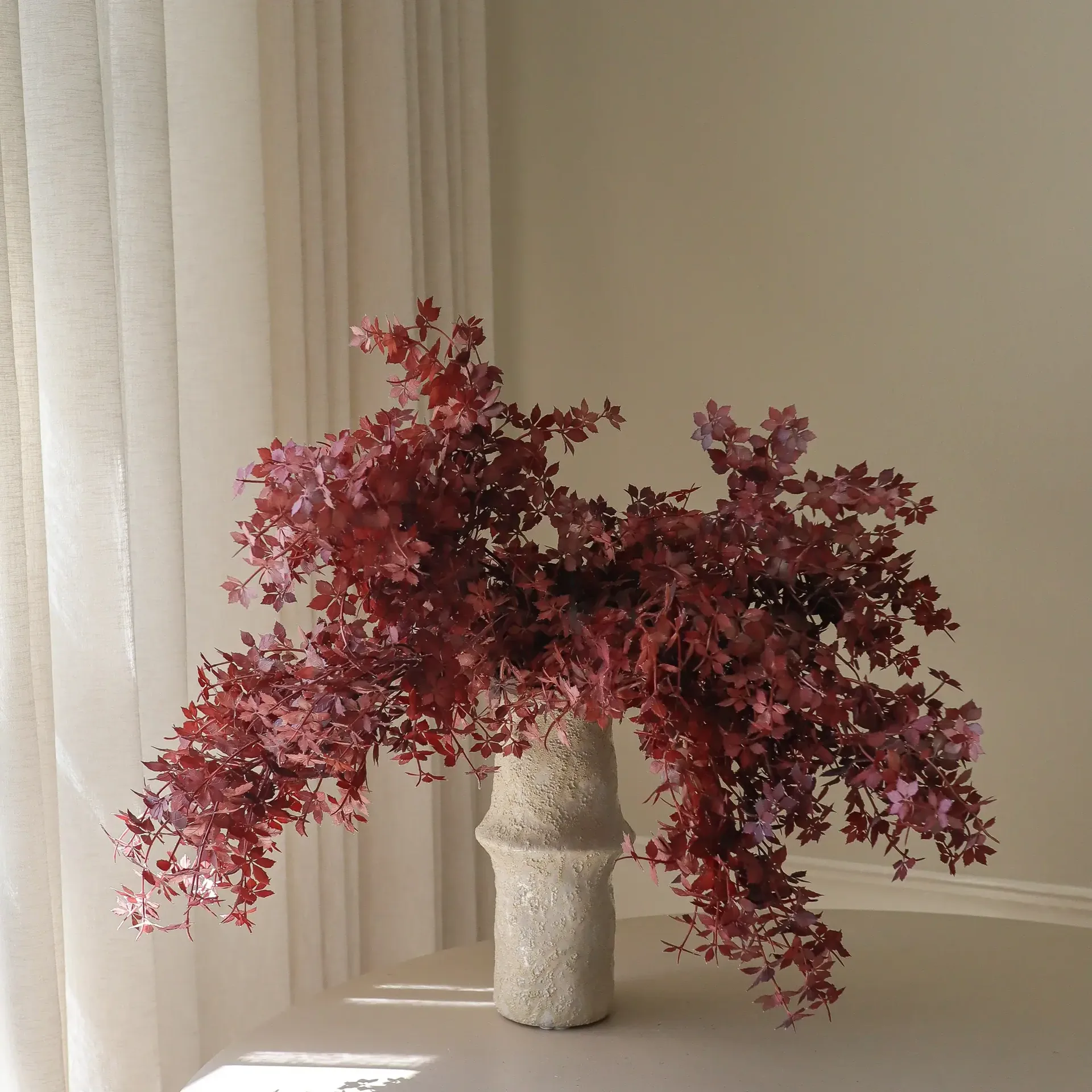 Sztuczny bukiet Burgundy Maple Branch, 107 cm, 4 szt. Botané