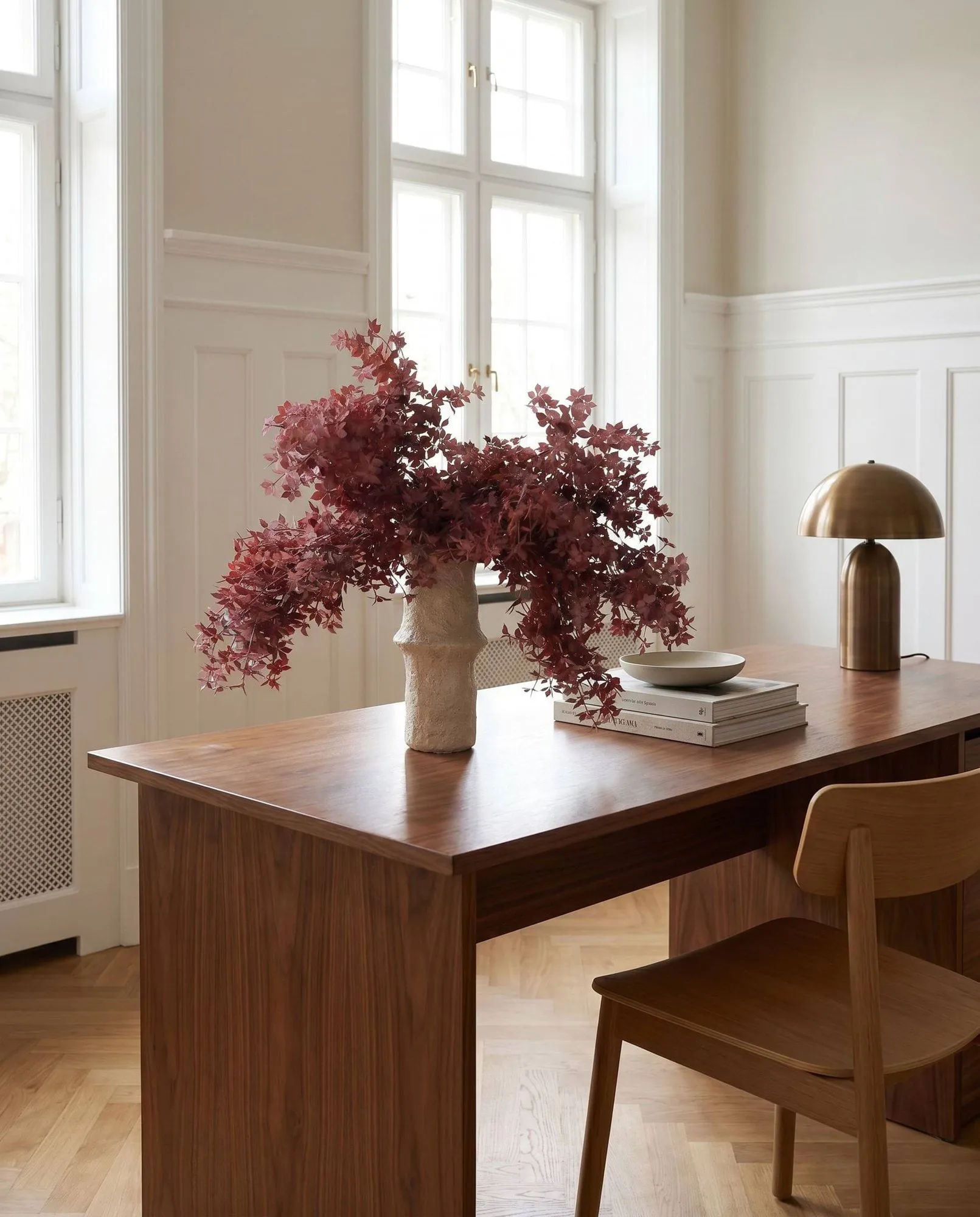 Sztuczny bukiet Burgundy Maple Branch, 107 cm, 4 szt. Botané