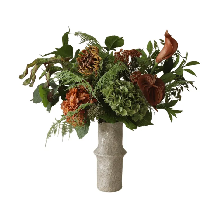 Sztuczny bukiet Cedar Grove - Hortensja–dalia półkaktusowa–kalia, 90 cm, 14 szt. - Botané