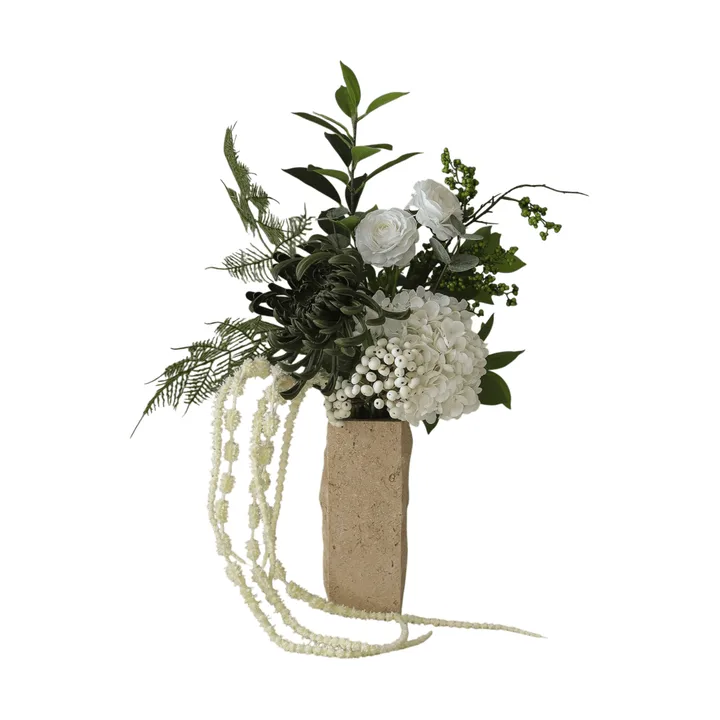 Sztuczny bukiet Green Veil - Jaskier, hortensja, amarantus, 85 cm - Botané