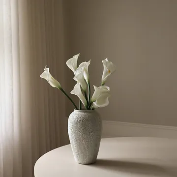 Sztuczny bukiet kalii - Biały, 65 cm, 8 szt. - Botané