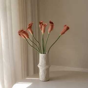 Sztuczny bukiet kalii - Brązowy, 62 cm, 8 szt. - Botané