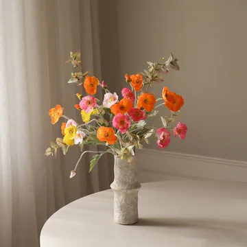 Sztuczny bukiet Poppy Spritz - Mak-eukaliptus, 10 szt. - Botané