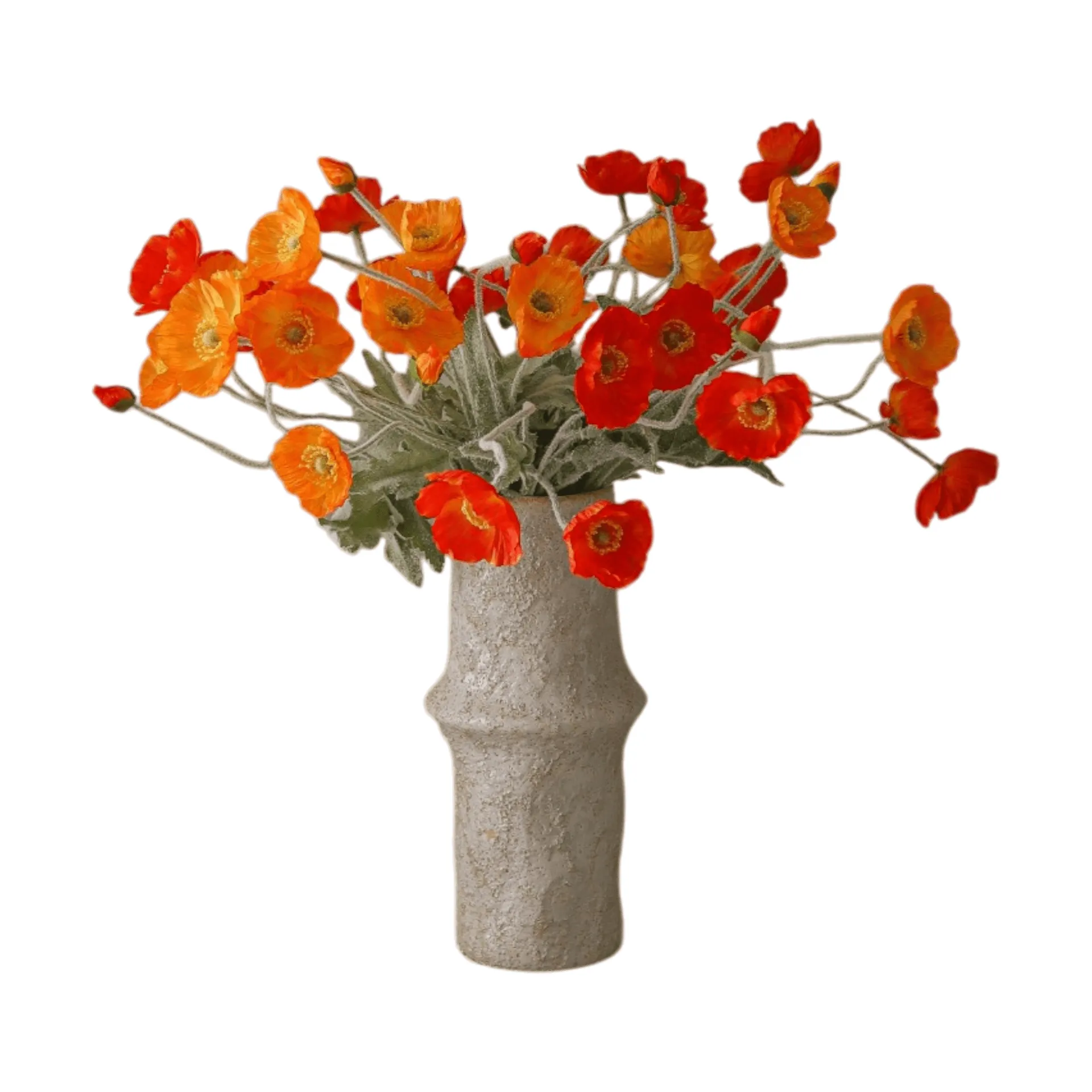 Sztuczny bukiet Poppy Sunset, Mak, 56 cm, 11 szt. Botané