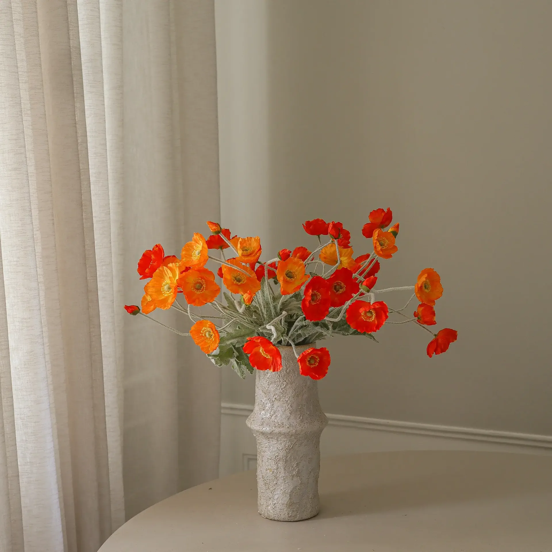 Sztuczny bukiet Poppy Sunset, Mak, 56 cm, 11 szt. Botané