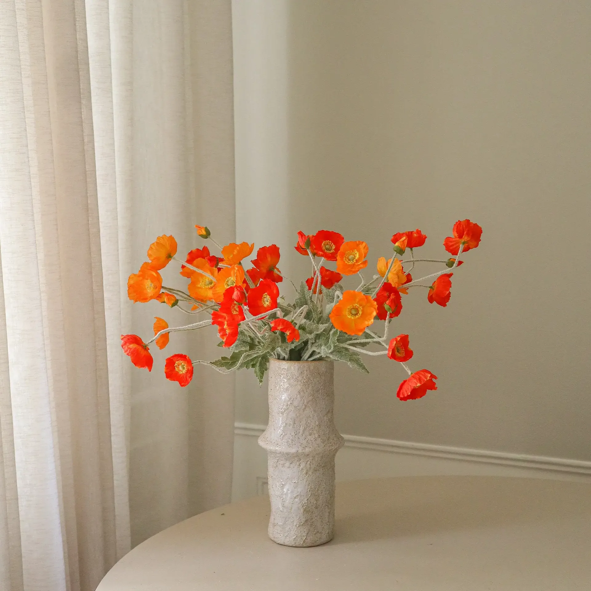 Sztuczny bukiet Poppy Sunset, Mak, 56 cm, 11 szt. Botané
