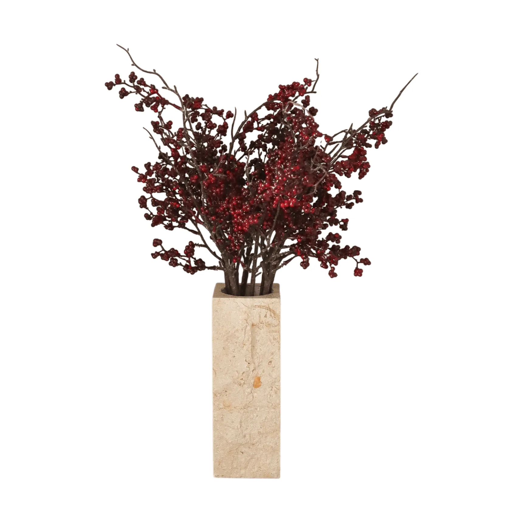 Sztuczny bukiet Wild Berry, Ciemnoczerwone gałązki z jagodami, 66 cm Botané