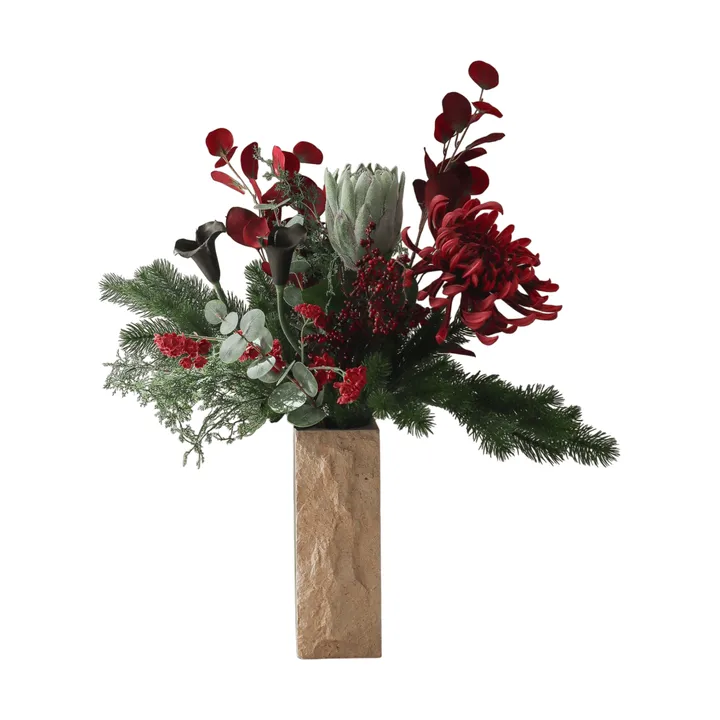 Sztuczny bukiet Wild Winter - Protea, chryzantema igiełkowa, kalla, eukaliptus, 84 cm - Botané