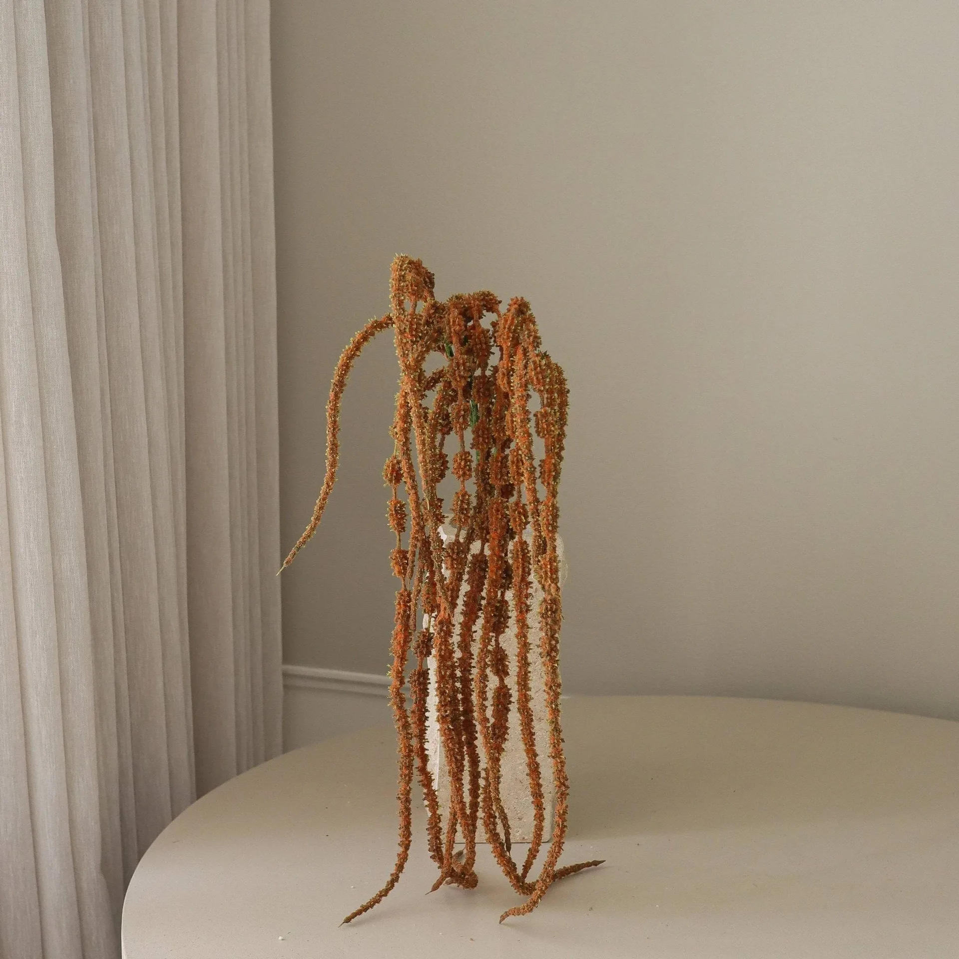 Sztuczny kwiat Amarantus wiszący, Brązowy, 112 cm Botané