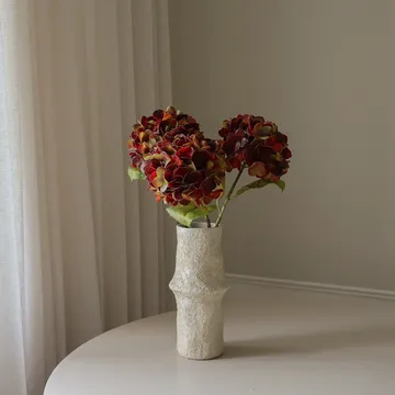Sztuczny kwiat hortensji - Deep burgundy, 60 cm, 1 szt. - Botané