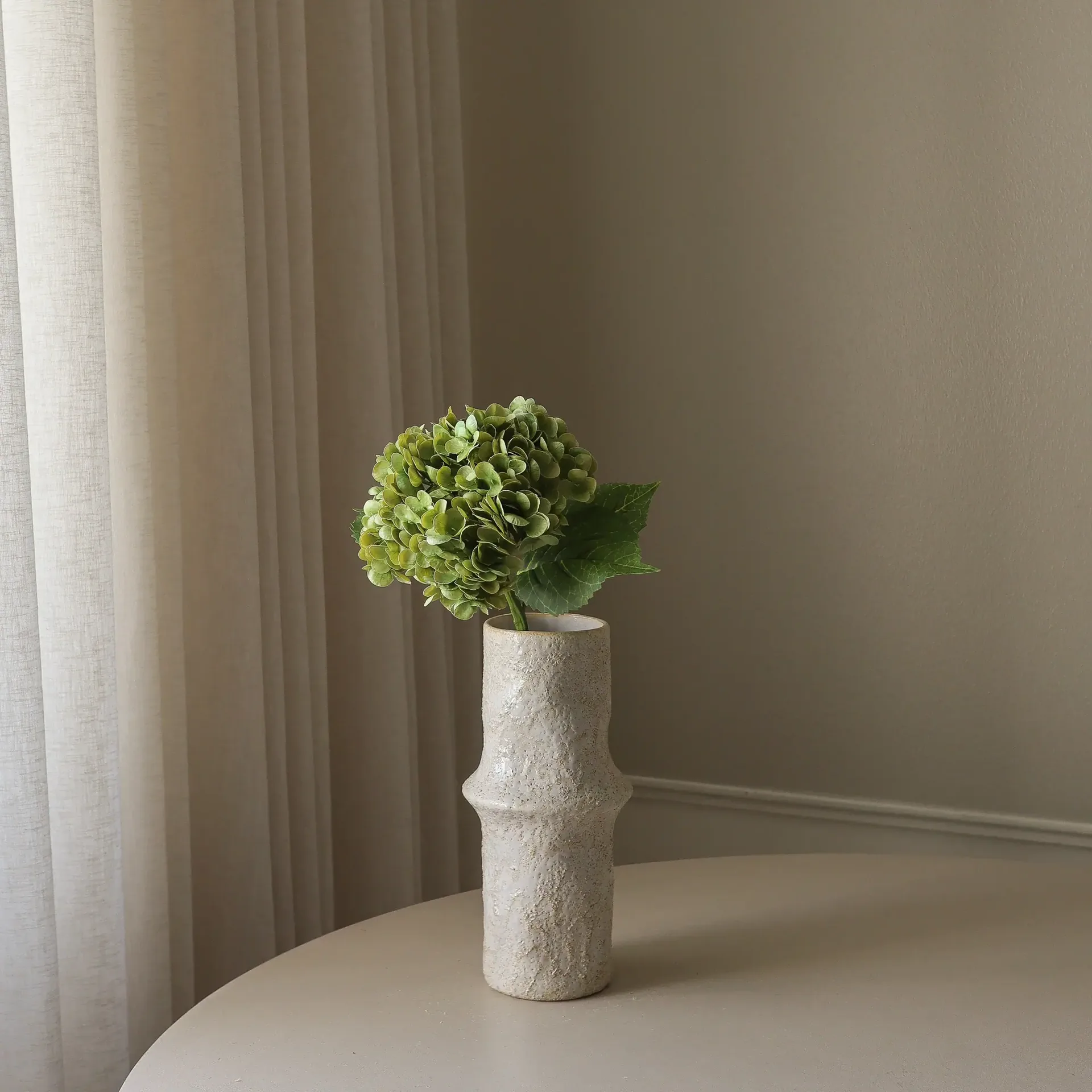 Sztuczny kwiat hortensji, Moss green, 51 cm, 1 szt. Botané