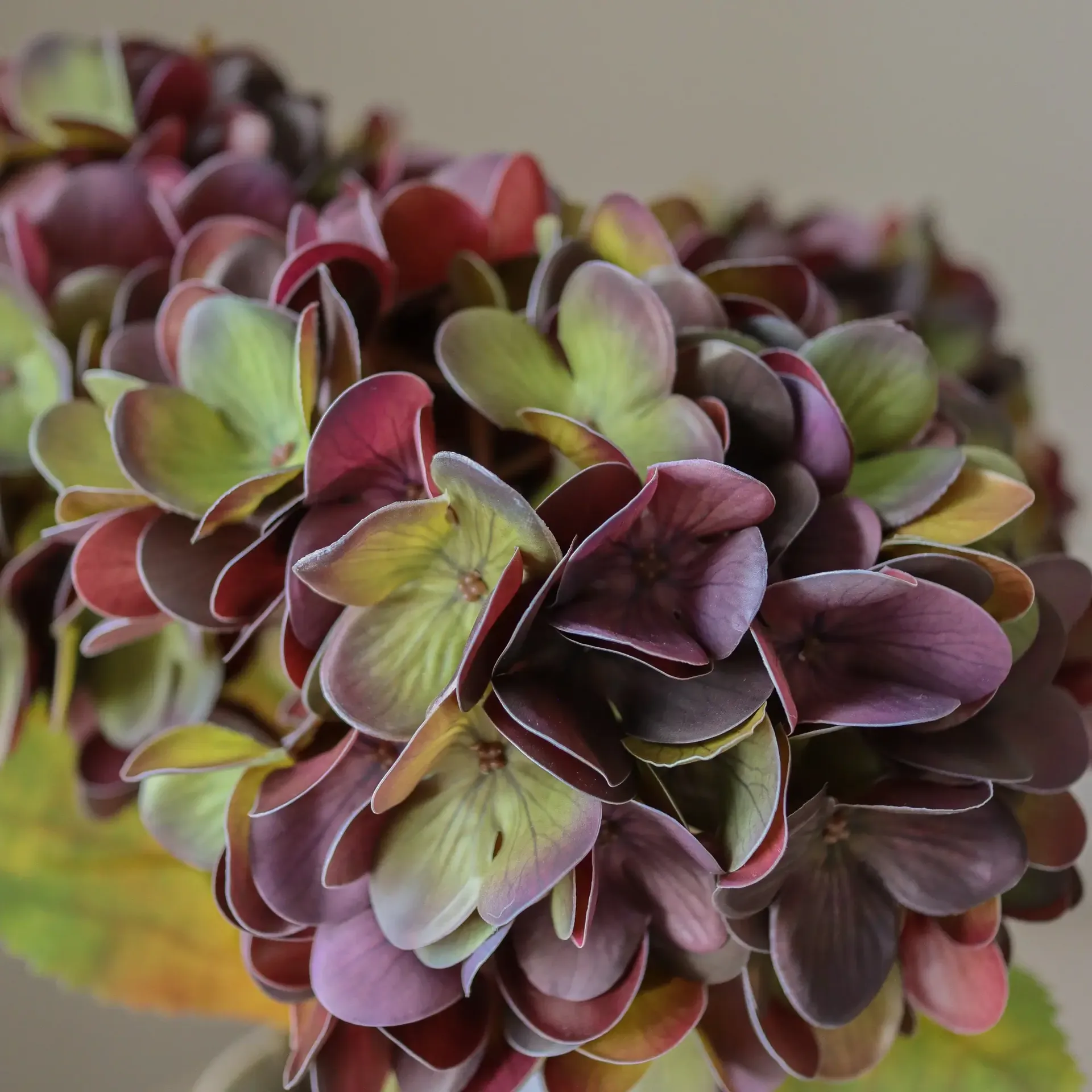 Sztuczny kwiat hortensji, Muted purple, 60 cm, 1 szt. Botané
