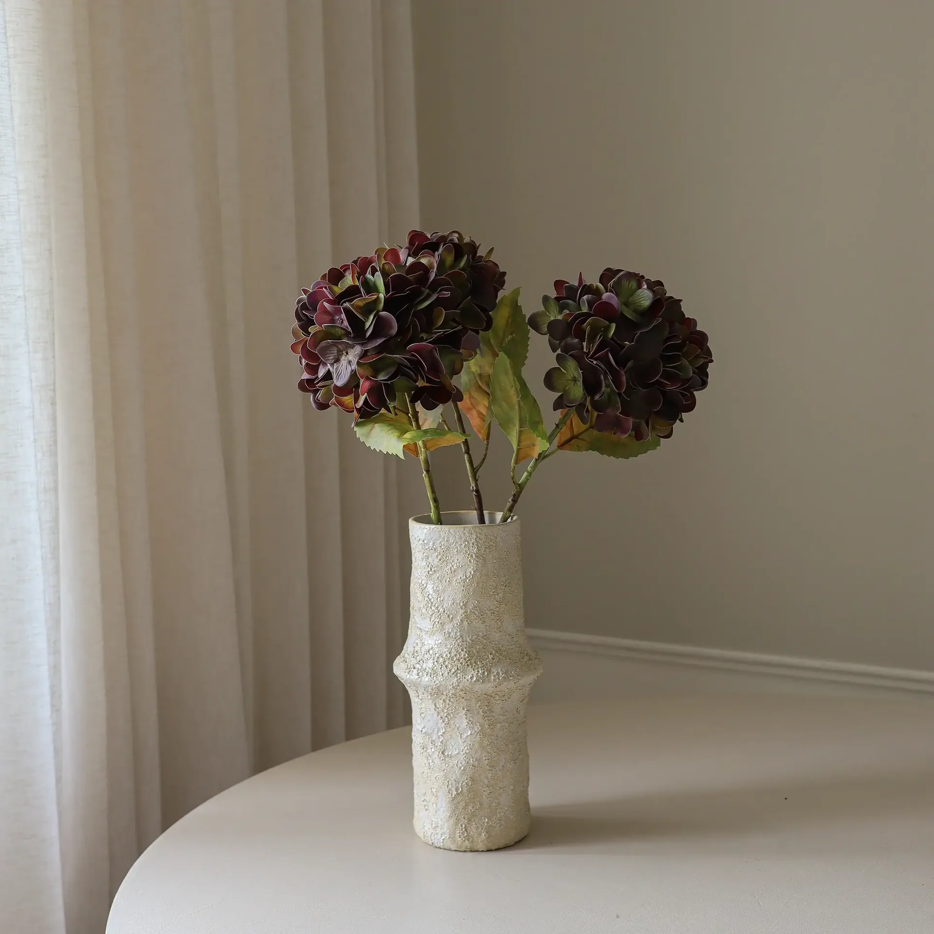 Sztuczny kwiat hortensji, Muted purple, 60 cm, 1 szt. Botané