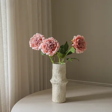 Sztuczny kwiat piwonii - Dusty pink, 56 cm, 1 szt. - Botané
