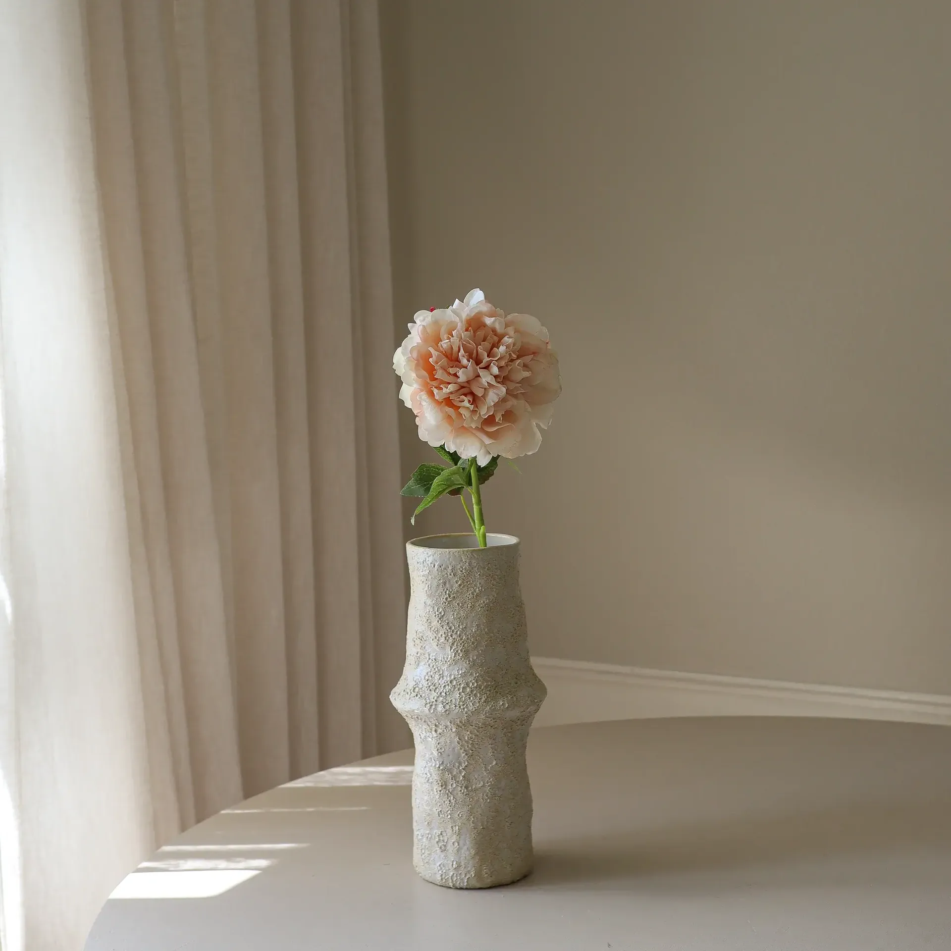Sztuczny kwiat piwonii, Light pink, 56 cm, 1 szt. Botané
