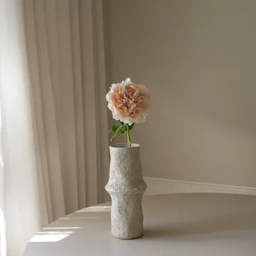 Sztuczny kwiat piwonii - Light pink, 56 cm, 1 szt. - Botané